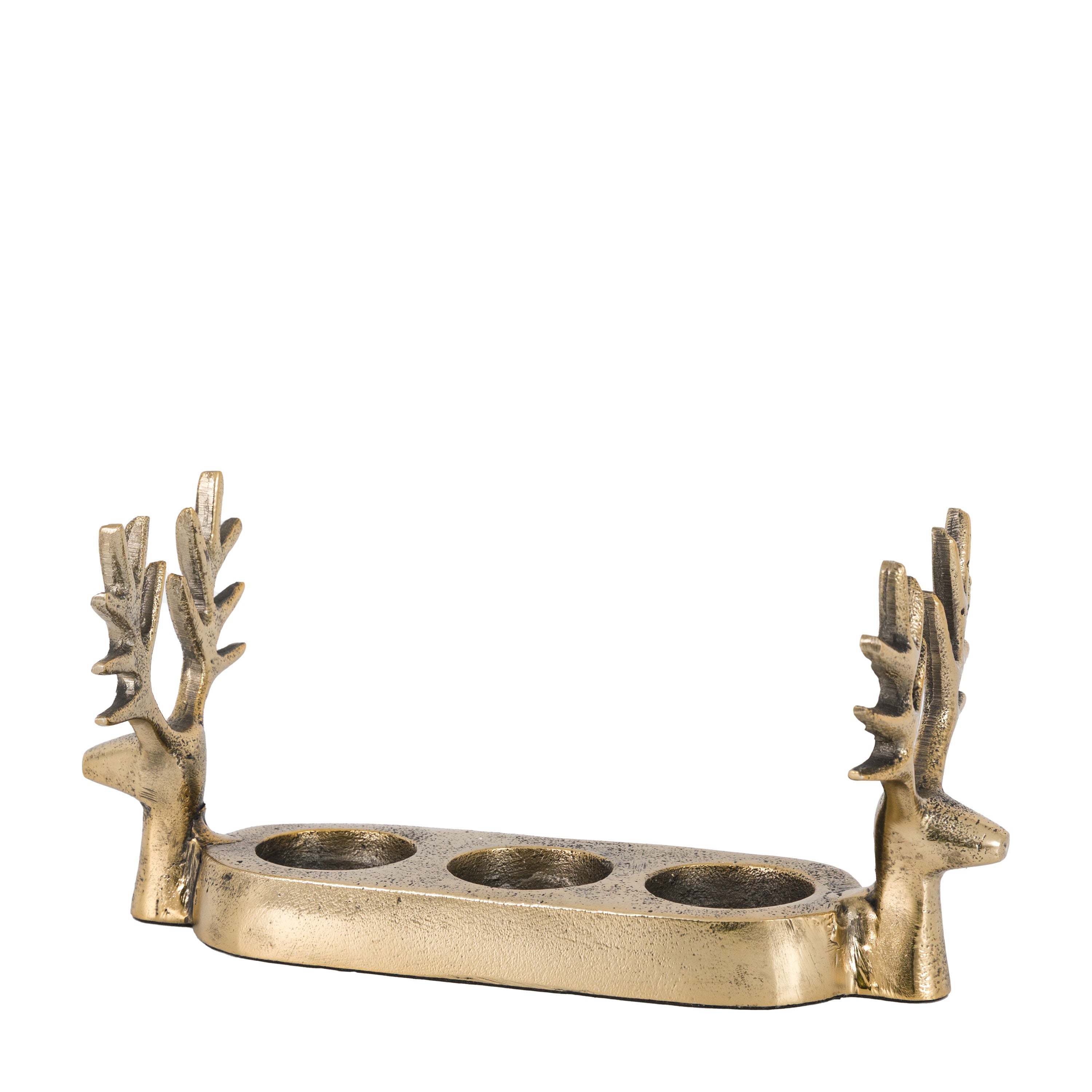 Stag Gold Trio Tealight Holder